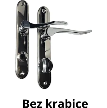 Dveřní kování Dveřní kování Rostex chrom Siluet klika/klika/WC rozteč 72