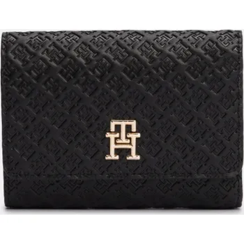 Peněženka Tommy Hilfiger Debossed Trifold Wallet dámská trojdílná peněženka 12 x 5 x 9 cm černá