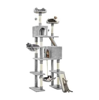 Škrabadlo pro kočky 615400 dark gray, 2 bidýlka, 210cm - B YAHEETECH
