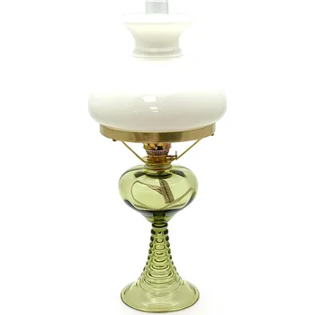 Petrolejová lampa Petrolejová lampa skleněná - lesní zelená - komplet 1 | 79166