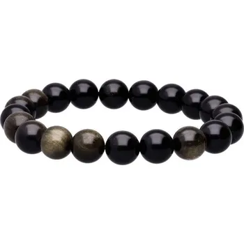 Náramek Náramek z Obsidiánu zlatého – korálky 10 mm