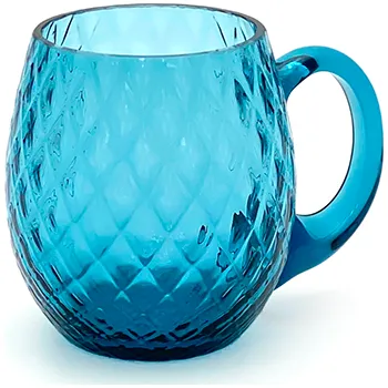 přísavka na sklo Třetinka 0,3l - Káro - modrý kouř | 80267