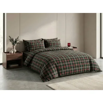 Bytový textil Mikroplyšové povlečení GLENMOORE zelené Rozměr povlečení: 70 x 90 cm | 140 x 220 cm