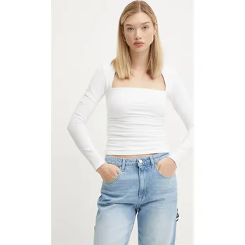 Pánské tričko Tričko s dlouhým rukávem Abercrombie & Fitch KI139.4893.100 bílá 00X, vel. L