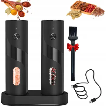 Mlýnek na koření ELEKTRICKÝ MLÝNEK NA KOŘENÍ, SŮL, PEPŘ A BYLINKY - SADA
