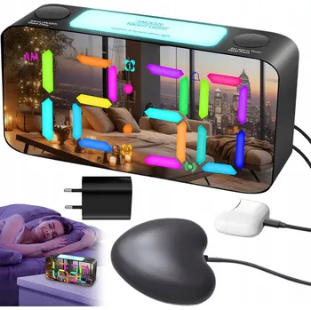 Budík Hodiny Digitální Digitální LED Hodinky Elektronický Budík