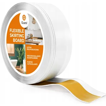 Podlahová lišta Podlahová lišta samolepicí PVC, lišta DEKOR, 50x20mm, bílá 15 m