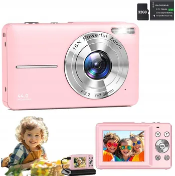 Digitální kompakt DIGITÁLNÍ FOTOAPARÁT HD 16X S LED PŘISVÍCENÍM A 32GB PAMĚTÍ
