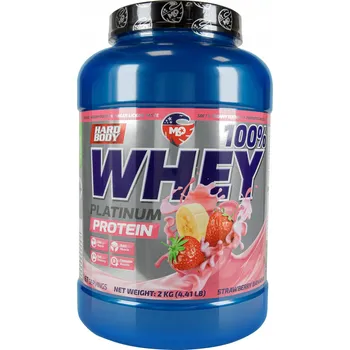 Protein Syrovátkový protein Whey Platinum Protein WPC - 2kg Jahoda - Banán MLO