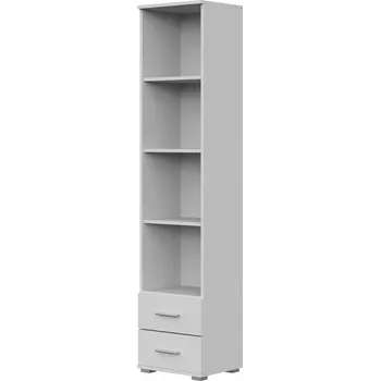 Komoda BÍLÝ REGÁL SE ZÁSUVKAMI SLOUPEK SKŘÍŇKA MATNÁ 2 ZÁSUVKY FUN ST-3 180 Meble-Craft