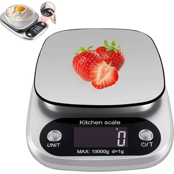 Kuchyňská váha PŘESNÁ KUCHYŇSKÁ VÁHA 10000g / 1g LCD displej JUBILÉRNÍ BATERIE