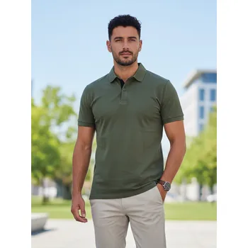 Pánské tričko Pánské POLO triko VSB VUGO v zelené barvě, VELIKOST 5XL