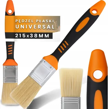 Malířský štětec ŠTĚTEC PLOCHÝ 38 mm UNIVERZÁLNÍ MALÍŘSKÝ na Stěny Dřevo Laky Barvy Z1-T