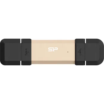 Ukládání dat Flash disk Silicon Power DS72 256 GB USB 3.1 typ C, USB 3.2 zlatý