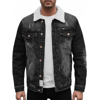 Pánský bomber DStreet pánská džínová bunda bez kapuce TX4728z velikost L