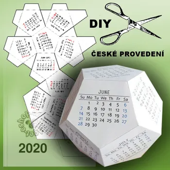 Gadget 3D stolní kalendář dvanáctistěn 2026