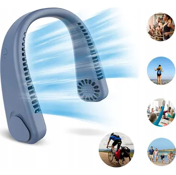 Domácí ventilátor Mini ventilátor ADGO PŘENOSNÁ KLIMATIZACE modrá