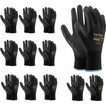 Pracovní rukavice Rukavice Ogrifox OX-POLIUR velikost 9 - L, 12 párů