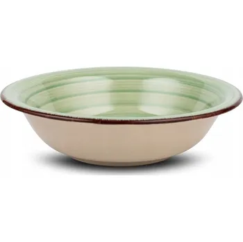 Talíř Hluboký talíř na polévku Nava Oil Green 22 cm