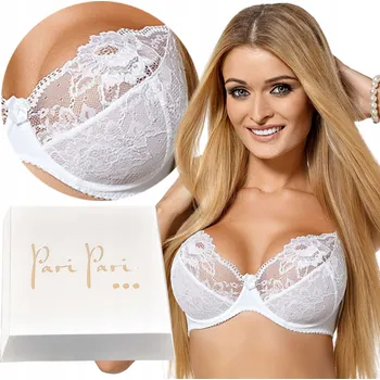 Dámské spodní prádlo CLEO měkká podprsenka krajka výšivka 70B bílá