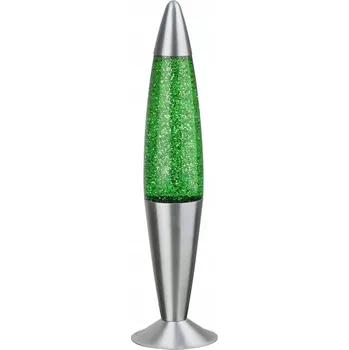 Lampička Stolní lampa Rabalux Glitter šedá, zelená 25 W