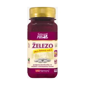 Železo 20 mg s kys. listovou a vitaminem C 60 tablet