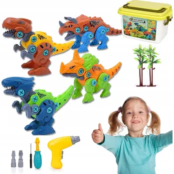 ostatní stavebnice STAVEBNICE HRAČKA PRO DĚTI DINOSAUŘÍ ŠROUBOVÁK