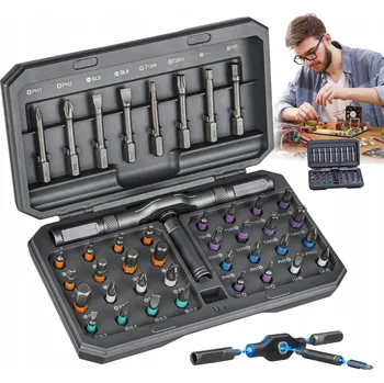 Šroubovák SADA 42v1 MAGNETICKÝCH PRECISION ŠROUBOVÁKŮ S HLINÍKOVOU RUKOJETÍ T