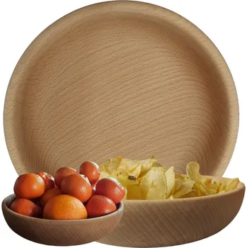 Dřevěná miska 25 cm značky Yolli + samolepka značky Yolli