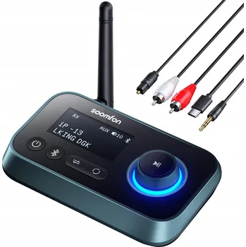 Bluetooth adaptér Bluetooth adaptér BT-17 Bluetooth 5.0 vysílač a přijímač SOOMFON