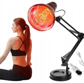 INFRAČERVENÁ LÉČEBNÁ LAMPA VÝHŘEVNÁ 150W SILNÁ NASTAVITELNÁ NA DUTINY