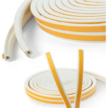 Těsnění do okna a dveří Těsnění ADGO 6 mm x 0,9 cm x 6 cm bílé