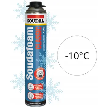 Montážní pěna Montážní pistoleová pěna zimní SOUDAL CLASSIC 750ml polyuretanová -10°C