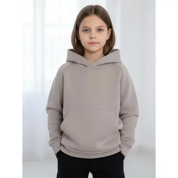 Dívčí mikina Dětská pohodlná teplá mikina VSB KIDS mineral, VELIKOST DĚTI 110-116