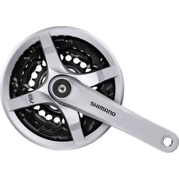 Klika na kolo kliky Shimano FC-TY501 3x6/7/8 42/34/24z 175mm stříbrné s krytem orig. balen