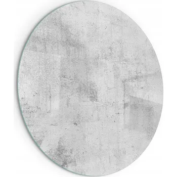Vrták Skleněná podložka, žáruvzdorná ochrana pod kamna - Textura betonu, 80 cm