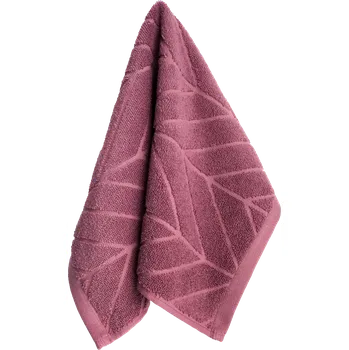 Ručník Bavlněný ručník Chevron 50x90 cm vínový