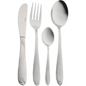 Příbor Sada příborů Kinghoff 24 ks pro 6 osob, kovový lesk