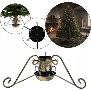 Vánoce STOJAN NA VÁNOČNÍ STROMEK S MISKOU VELKÝ 100 mm ZÁSOBNÍK KVĚTINÁČ POD STROMEK