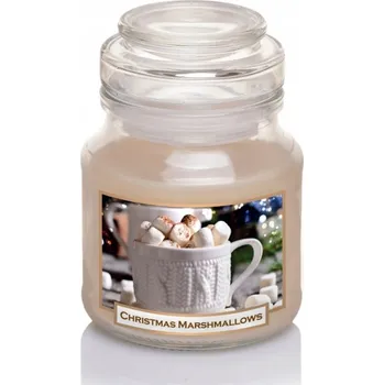 Svíčka Tradiční parafínová svíčka Christmas Marshmallows Bartek Candles 1 ks