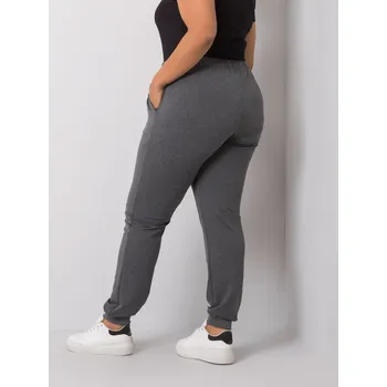 Dámské kalhoty RV DR 6301.88 tepláky tmavě šedé 3XL