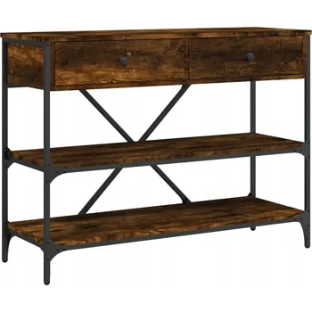 Konferenční stolek Konzolový stolek v barvě kouřového dubu 100 x 34,5 x 75 cm