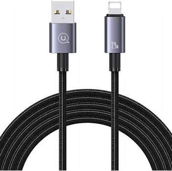 Datový kabel Kabel Usams USB - Apple Lightning 1,2 m černý