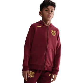 Pánské oblečení Nike FC Barcelona Club Fourth vínová/zlatá UK Junior M