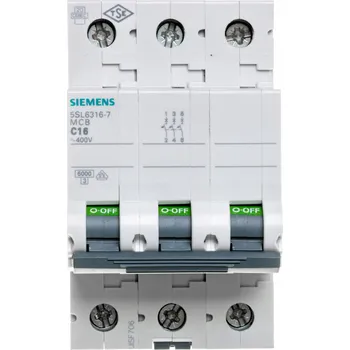 vypínač Nadproudový spínač C 16A 6kA 5SL6316-7 Siemens