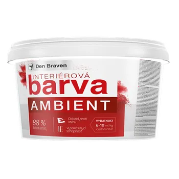 barva na zeď Barva interiérová bílá AMBIENT Den Braven 30 kg