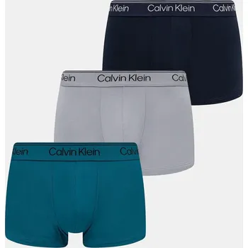Pánská móda Boxerky Calvin Klein Underwear 3-pack LV00NB4409 tyrkysová 69X, vel. S