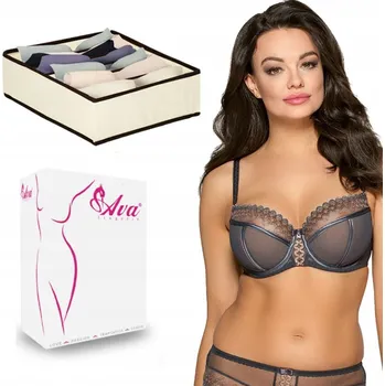 Dámské spodní prádlo Ava podprsenka polovyztužená šedá velikost 100D