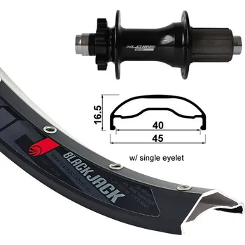 Zapletené kolo kolo zapletené 27,5“ XLC Rodi Ready 584-40 zadní 32 děr Niro