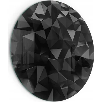 Krbová kamna Kulatá skleněná krytka pod krb Kamna Trojrozměrná geometrie